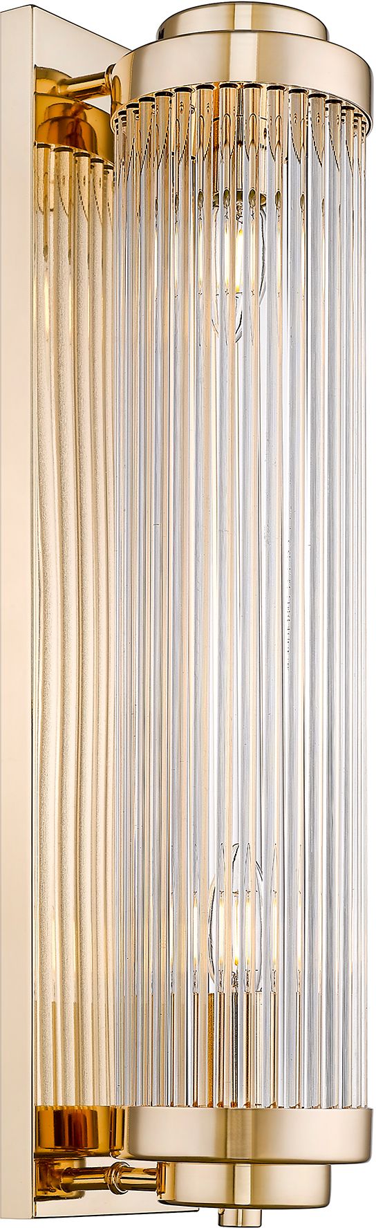 Zuma Line Sergio Wandleuchte 2x60 W transparent-gold W0528-02M-F7AC