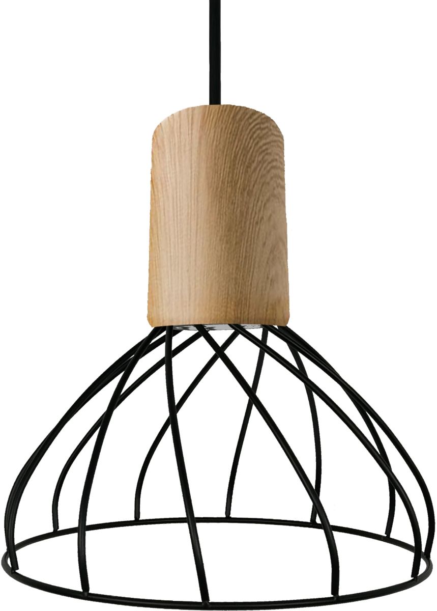 Light Prestige Moderno pendelleuchte 1x50 W schwarz-holz LP-1221/1PSBK