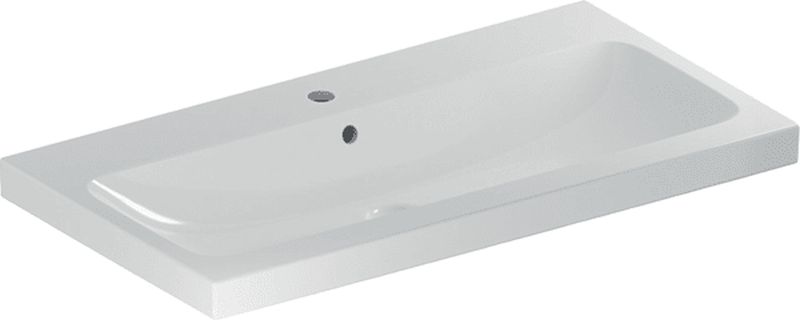 Geberit iCon Waschbecken 90x48 cm rechteckig Möbel weiß glanz 501.836.00.1