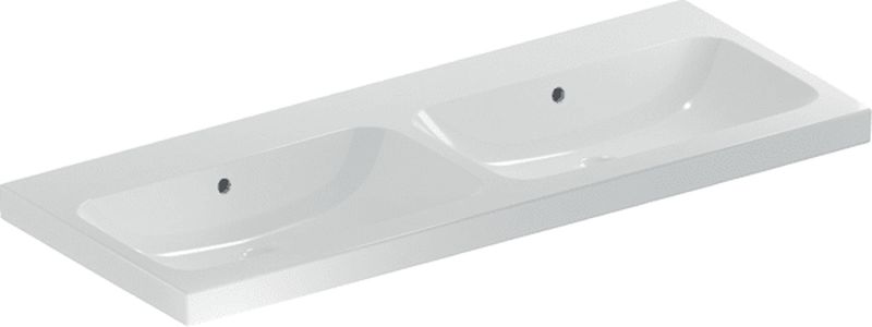 Geberit iCon Waschbecken 120x48 cm rechteckig Möbel-Doppelt weiß glanz 501.838.00.3
