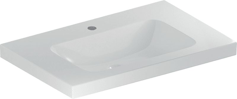Geberit iCon Waschbecken 75x48 cm rechteckig Möbel weiß glanz 501.839.00.5