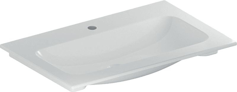 Geberit iCon Waschbecken 75x48 cm rechteckig Möbel weiß glanz 501.844.00.1