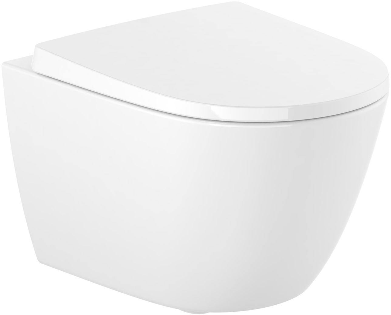 Roca Ona wc-schüssel mit absenkautomatik-sitz hängend Rimless weiß A34H689000