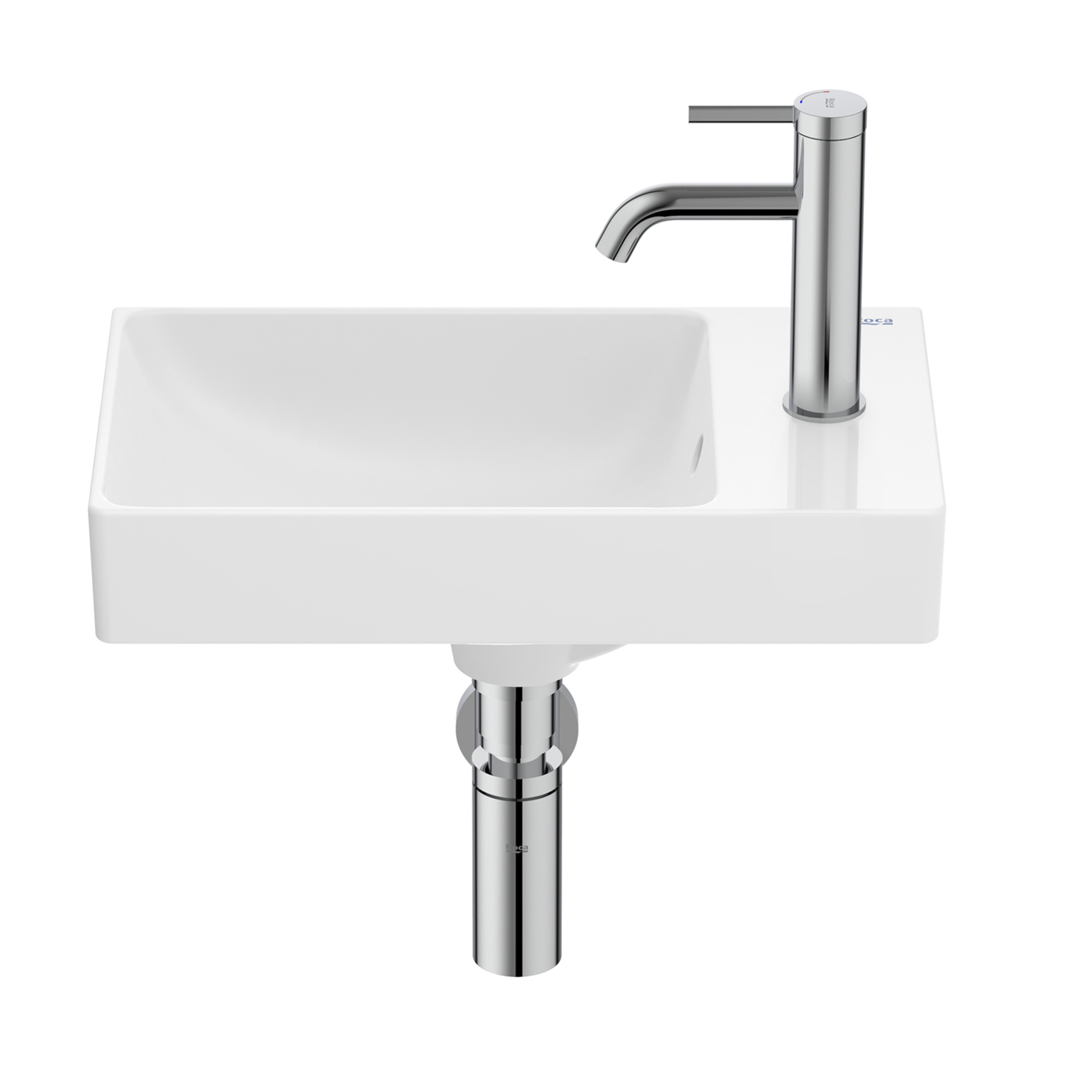 Roca Ona waschbecken 45x26 cm rechteckig klassisch weiß A327681000