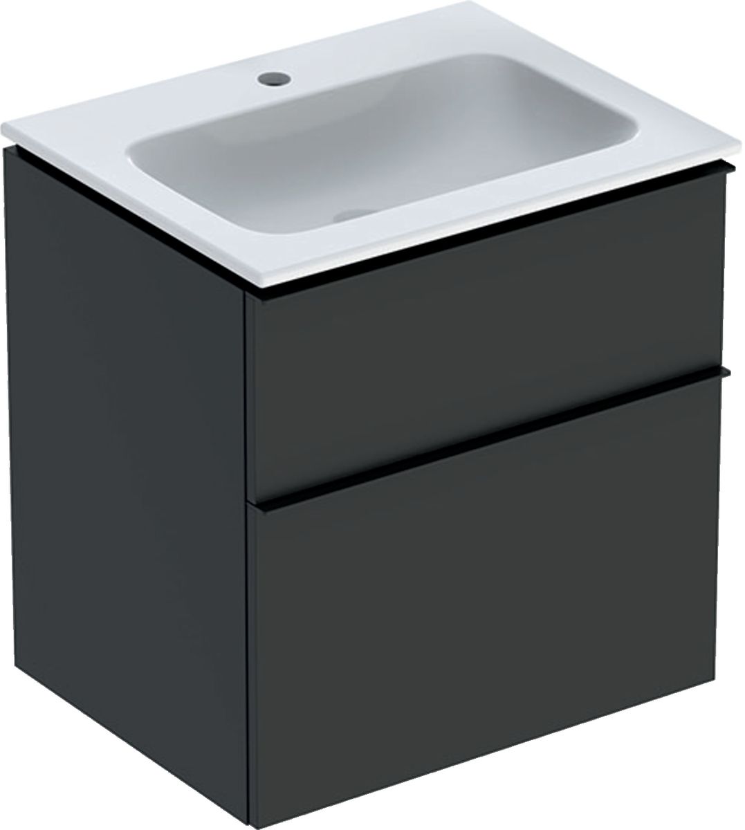 Geberit iCon Waschtisch mit Unterschrank 60 cm graphit 502.335.JK.1