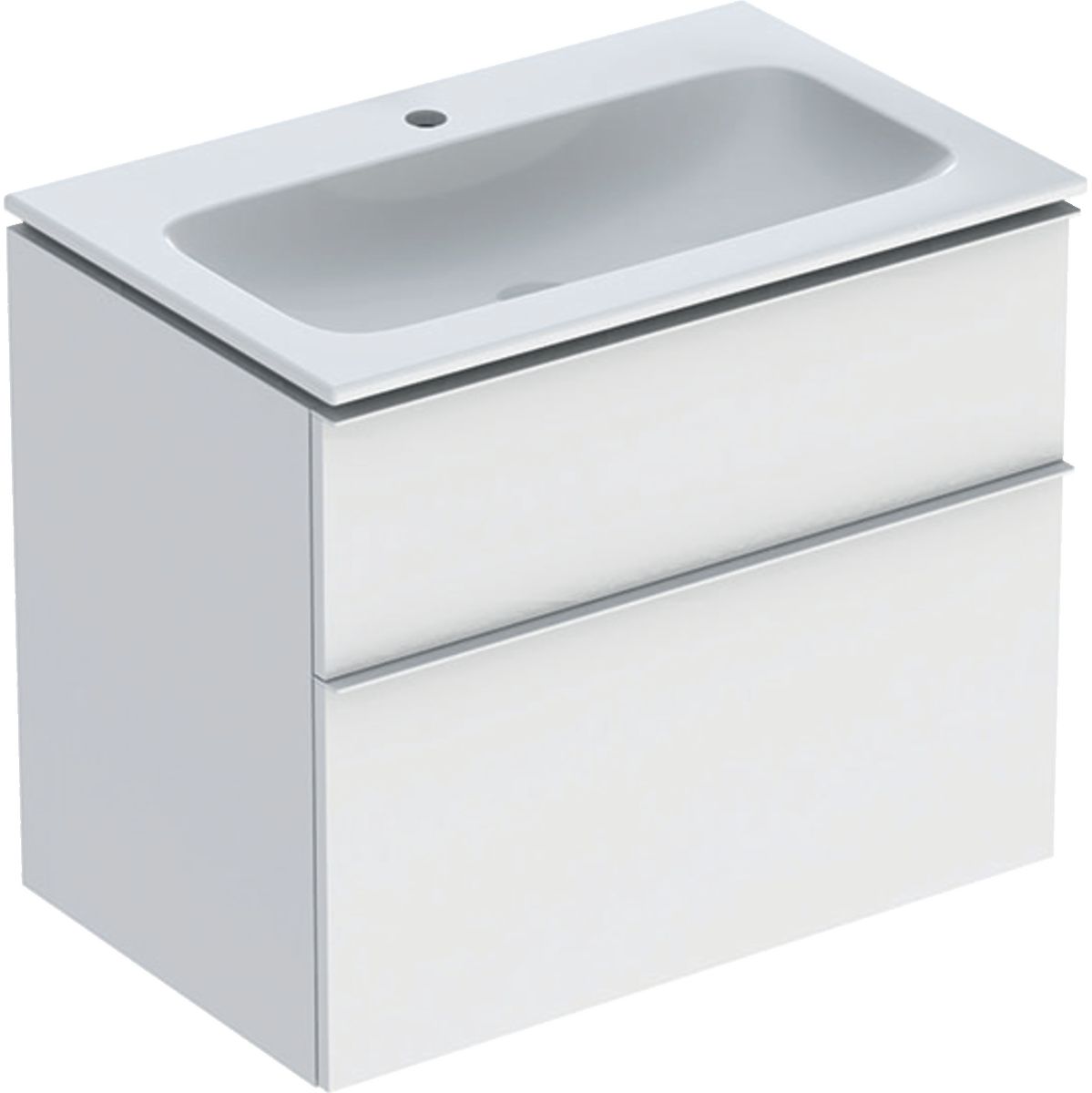 Geberit iCon Waschtisch mit Unterschrank 75 cm weiß 502.336.01.3