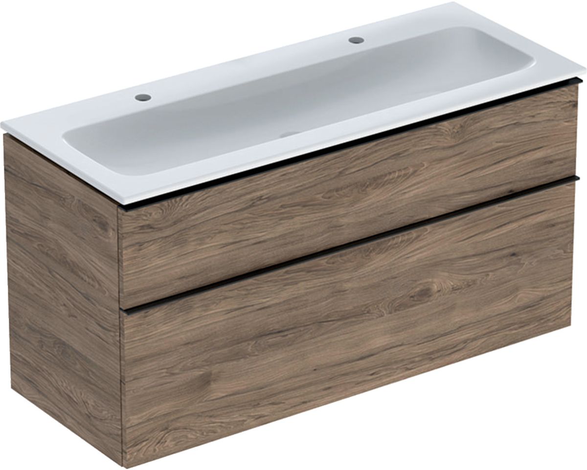 Geberit iCon Waschtisch mit Unterschrank 120 cm nuss 502.338.JR.1