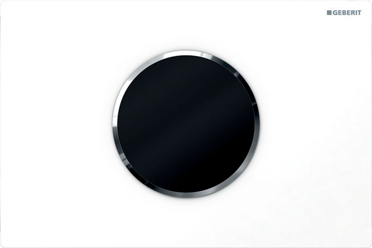 Geberit Sigma Betätigungsplatte für Toilette glänzender Chrom-weiß 115.908.KJ.6