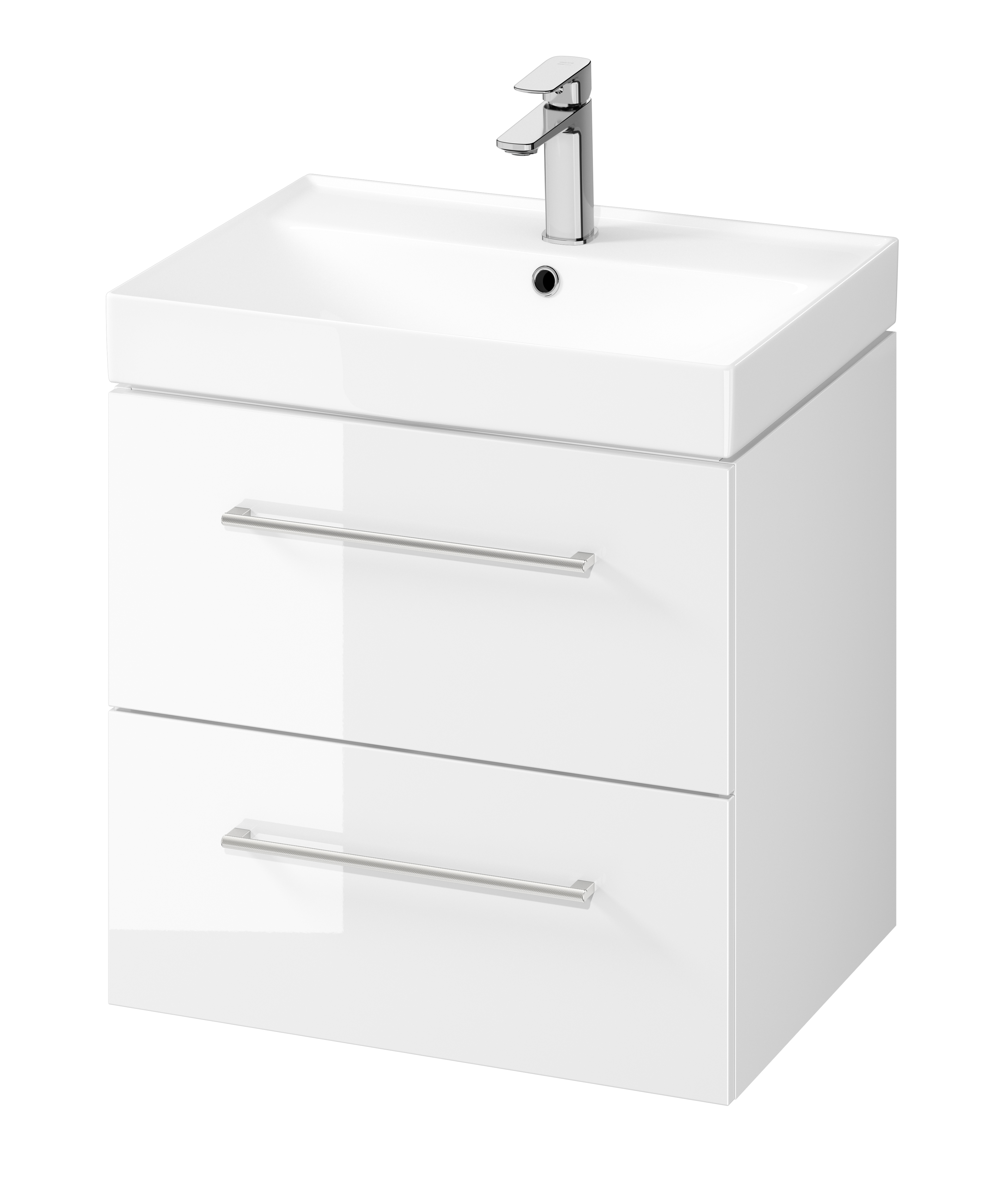 Set Badschrank Cersanit Larga S932-070, Waschbecken Cersanit Larga K120-009