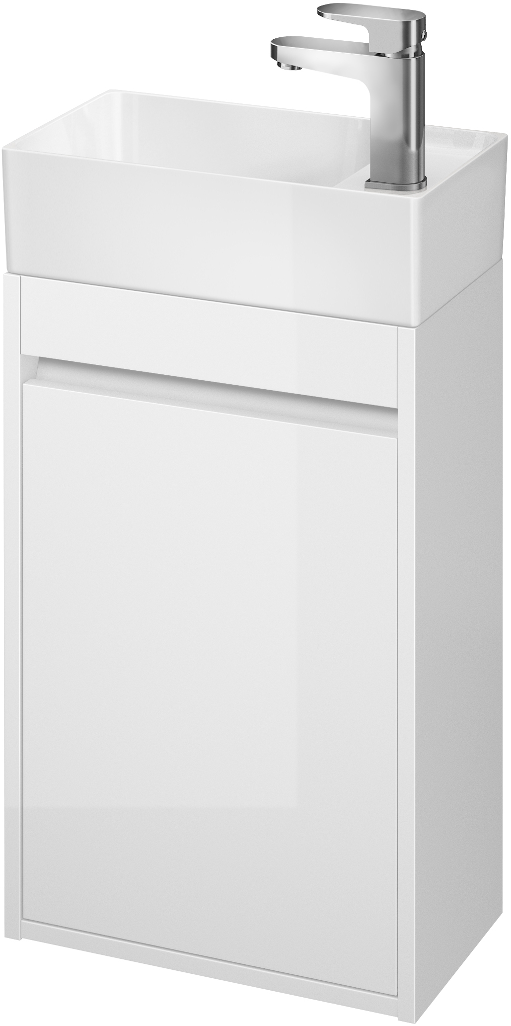 Set Badschrank Cersanit Crea S924-001, Waschbecken Cersanit Crea K114-004