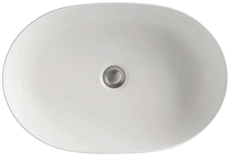 Kerasan Nolita Waschbecken 60x40 cm oval Aufsatzwaschbecken weiß glanz 534301