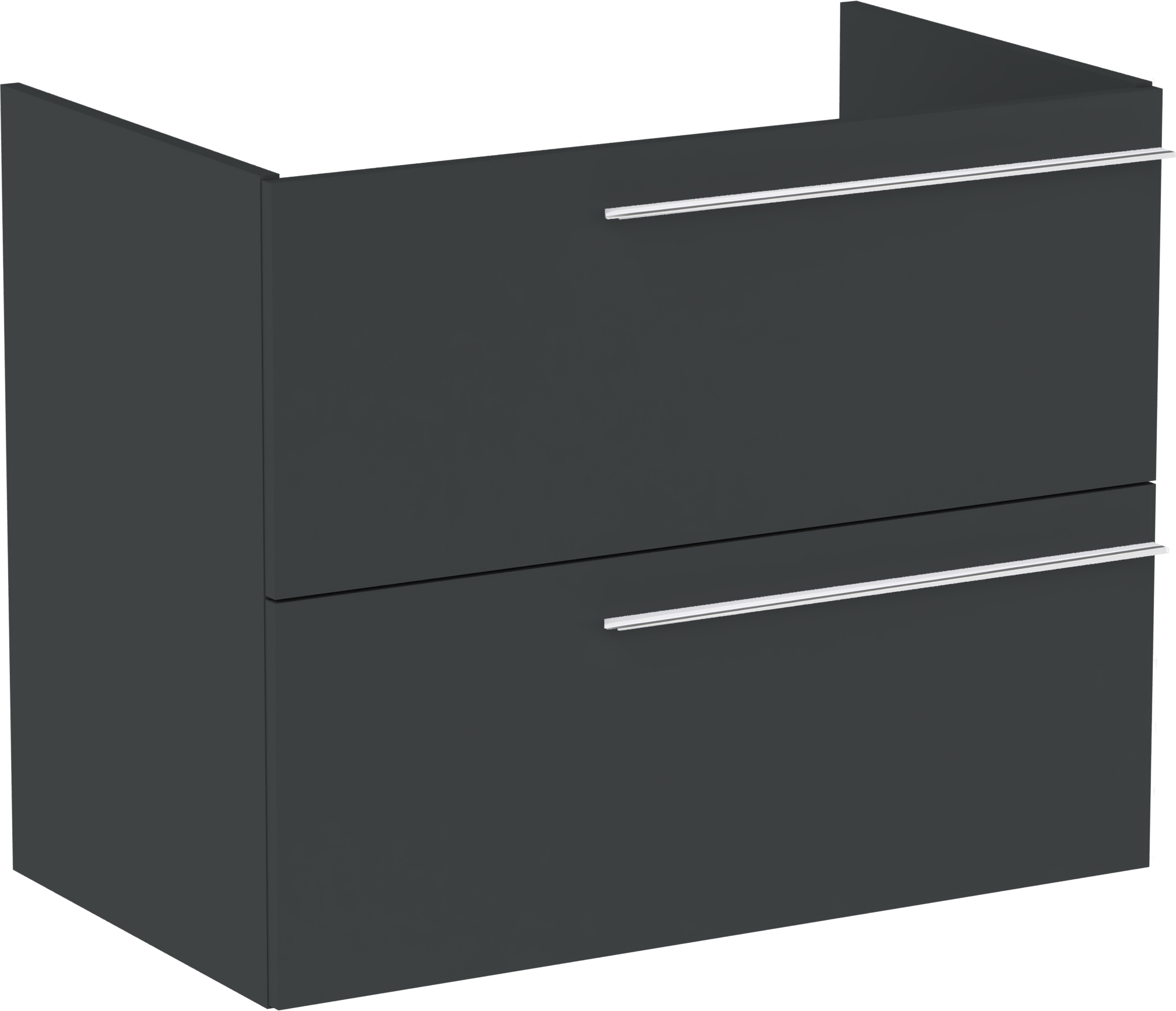 Roca Ella Unterschrank 78.5x44.6x63.5 cm Unterschrank hängend schwarz A857770531