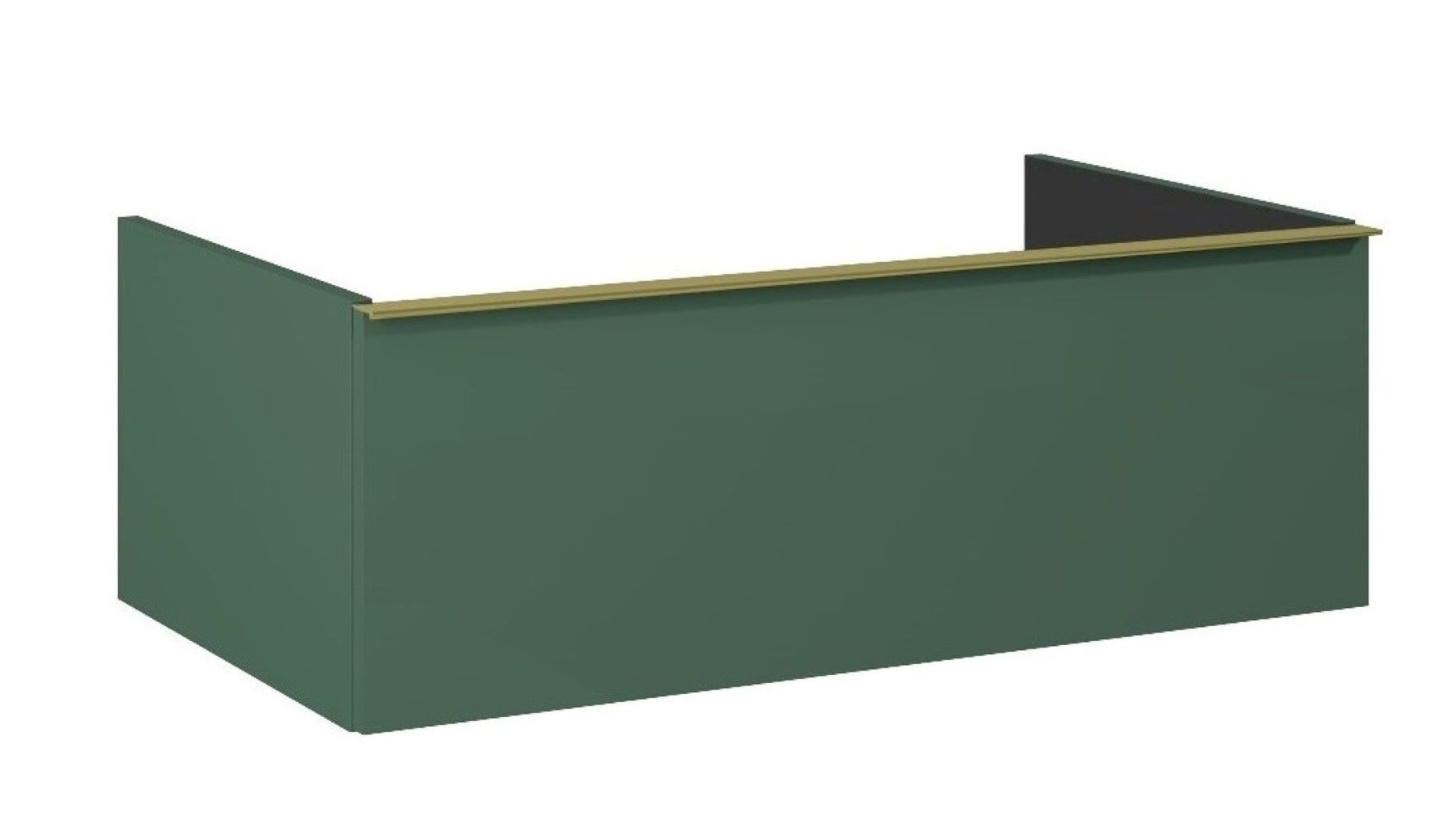 Elita Look Badschrank 80x44.9x28.1 cm Unterschrank hängend grün RE080803027010