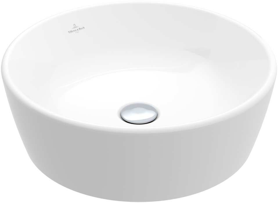 Villeroy & Boch Architectura Waschbecken 45x45 cm rund Aufsatzwaschbecken weiß glanz 5A2545R1