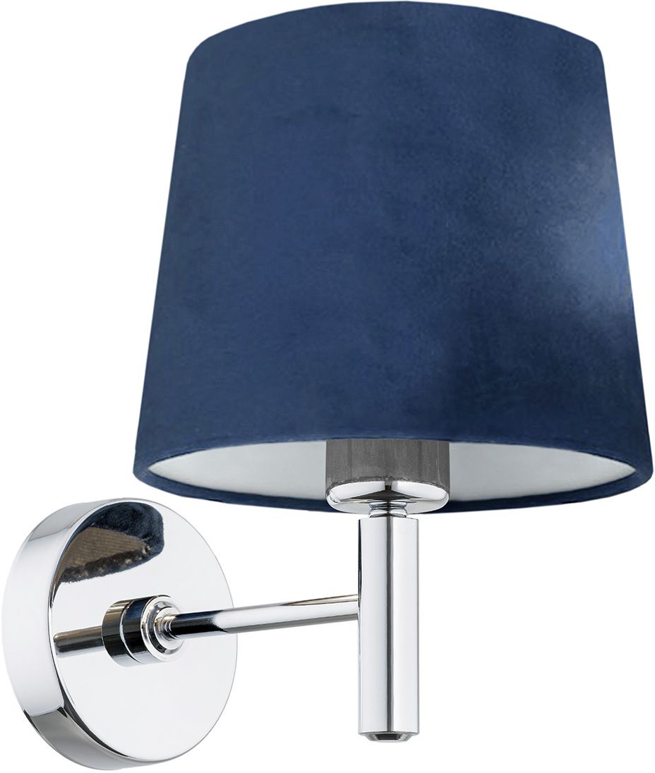 Argon Bolzano Wandleuchte 1x15 W chrom-marineblau 3908