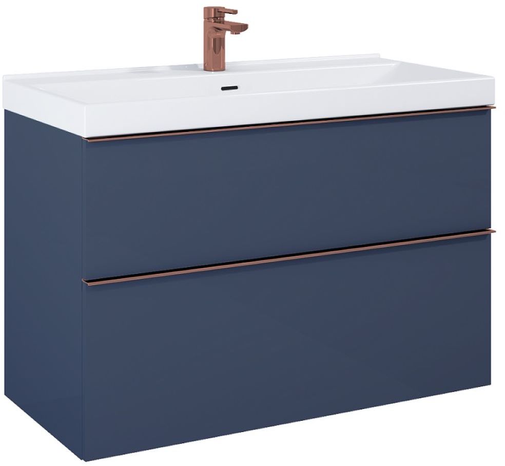 Elita Look Badschrank 100x44.9x63.5 cm Unterschrank hängend blau RE011000027030