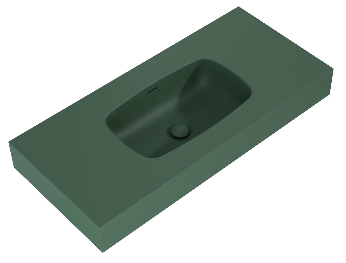 Elita Dimple Waschbecken 100.8x46 cm rechteckig Klassisch grün matte RE041000027010
