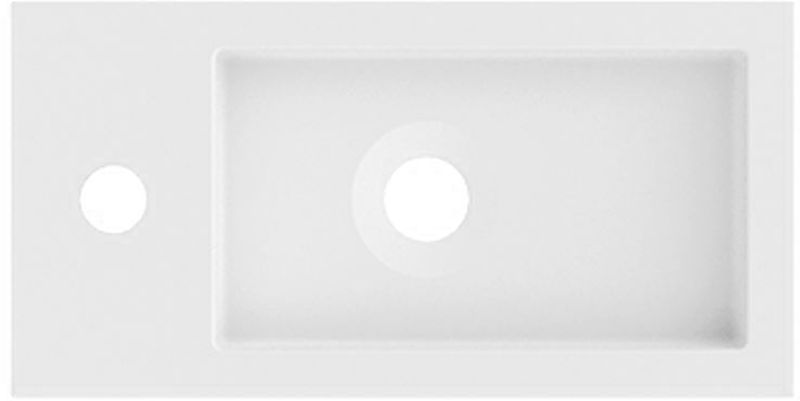 Riho Spring Vow Waschbecken 40.5x20.5 cm rechteckig Klassisch-Möbel weiß matte W004011105