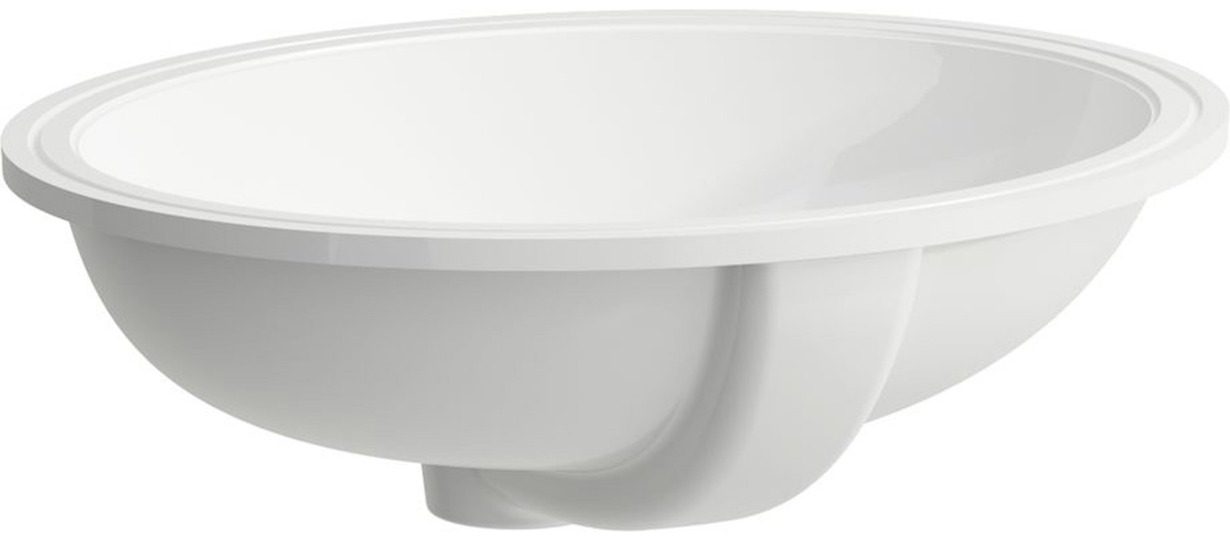 Laufen Savoy Waschbecken 44x36 cm oval Unterbauwaschbecken weiß glanz H8189430001551