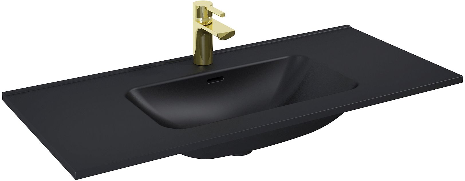 Elita Skappa Waschbecken 100.8x46 cm rechteckig Möbel schwarz matte RE041003067160