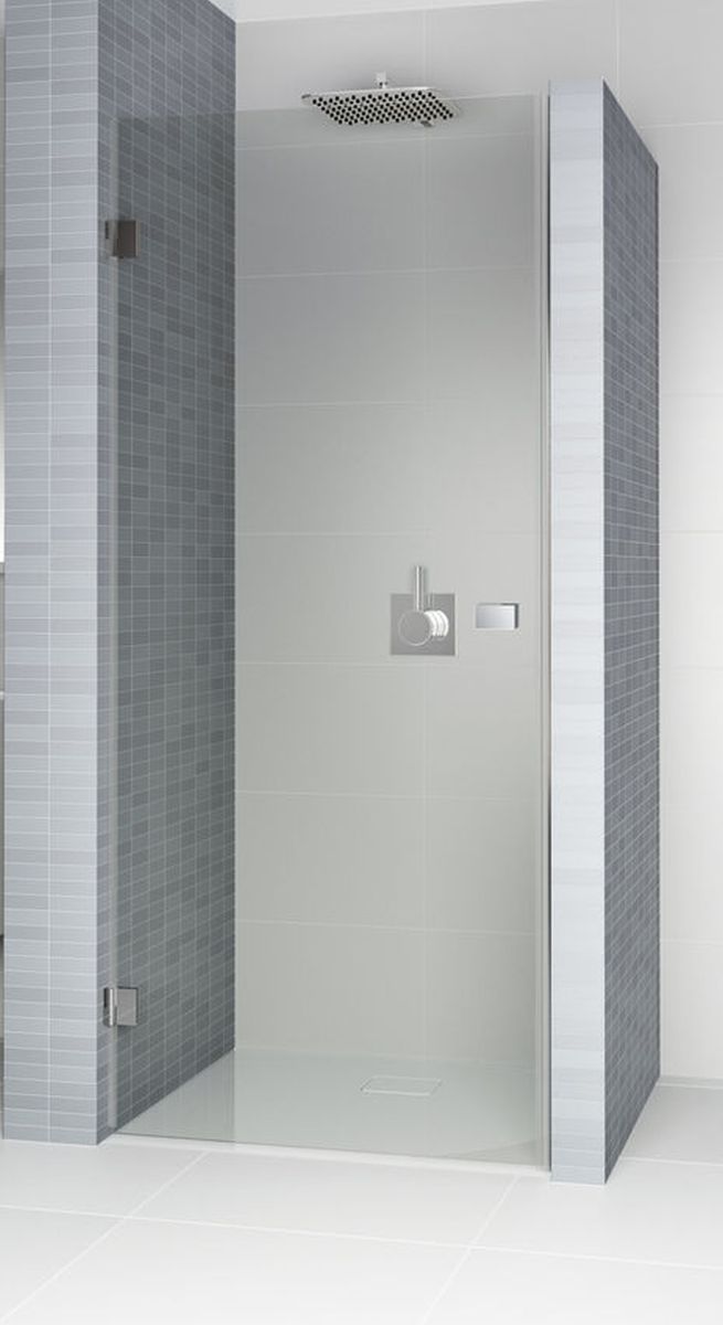 Riho Scandic Duschtüren 100 cm aufklappbar schwarz Matte/durchsichtiges Glas G001007121