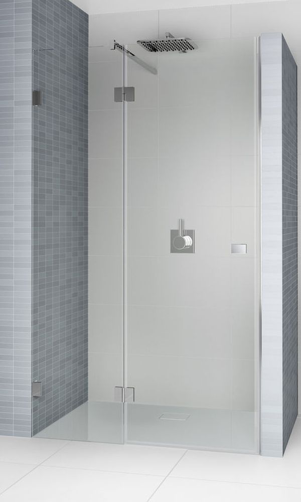 Riho Scandic Duschtüren 120 cm aufklappbar schwarz Matte/durchsichtiges Glas G001025121