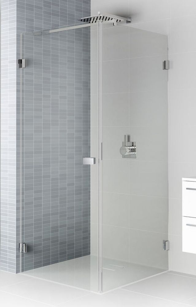 Riho Scandic Duschkabine 100x80 cm rechteckig chrom Glanz/durchsichtiges Glas G001035120