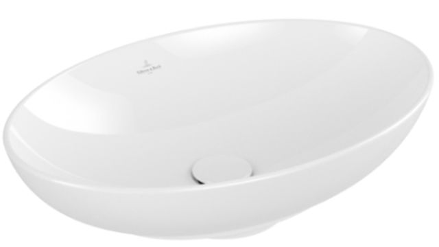 Villeroy & Boch Loop & Friends Waschbecken 56x38 cm oval Aufsatzwaschbecken weiß glanz 4A470001
