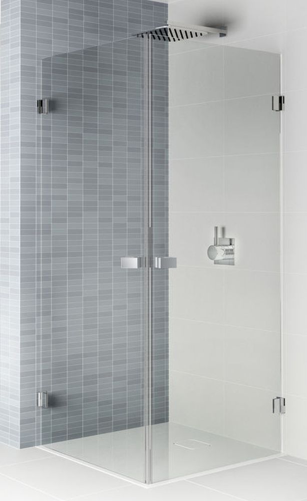 Riho Scandic Duschkabine 90x80 cm rechteckig chrom Glanz/durchsichtiges Glas G001106120
