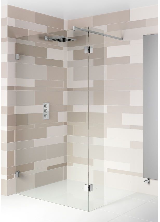 Riho Scandic Walk-In Dusche 160x30 cm chrom Glanz/durchsichtiges Glas G001128120