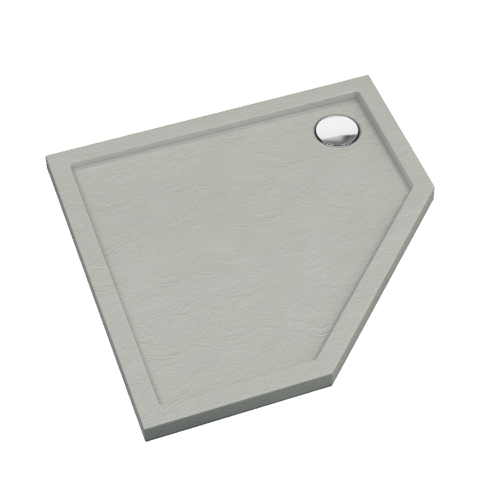 Schedpol Caspar New Cement Stone Duschbecken 80x80 cm zement 3.2397/CT/ST