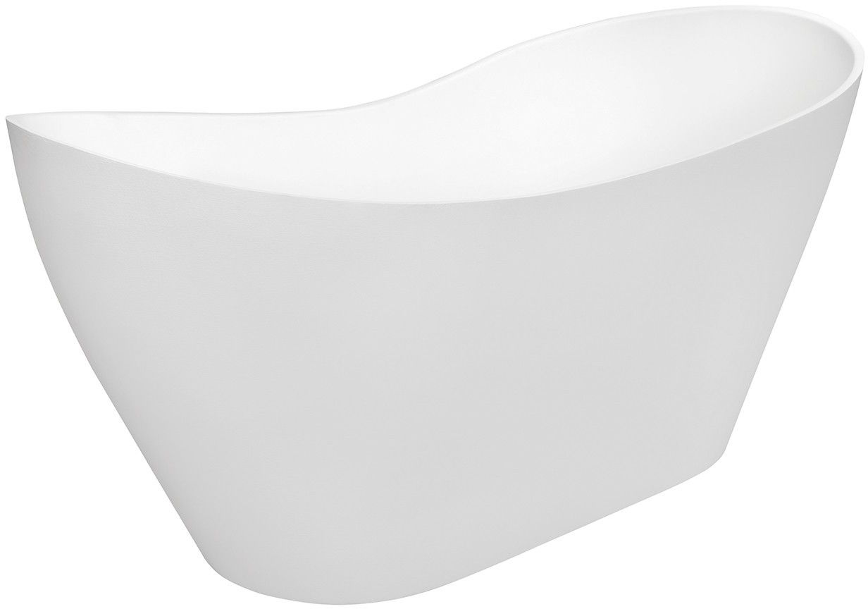 Besco Viya Freistehende Badewanne 158x71 cm weiß #WMMB-160VKC