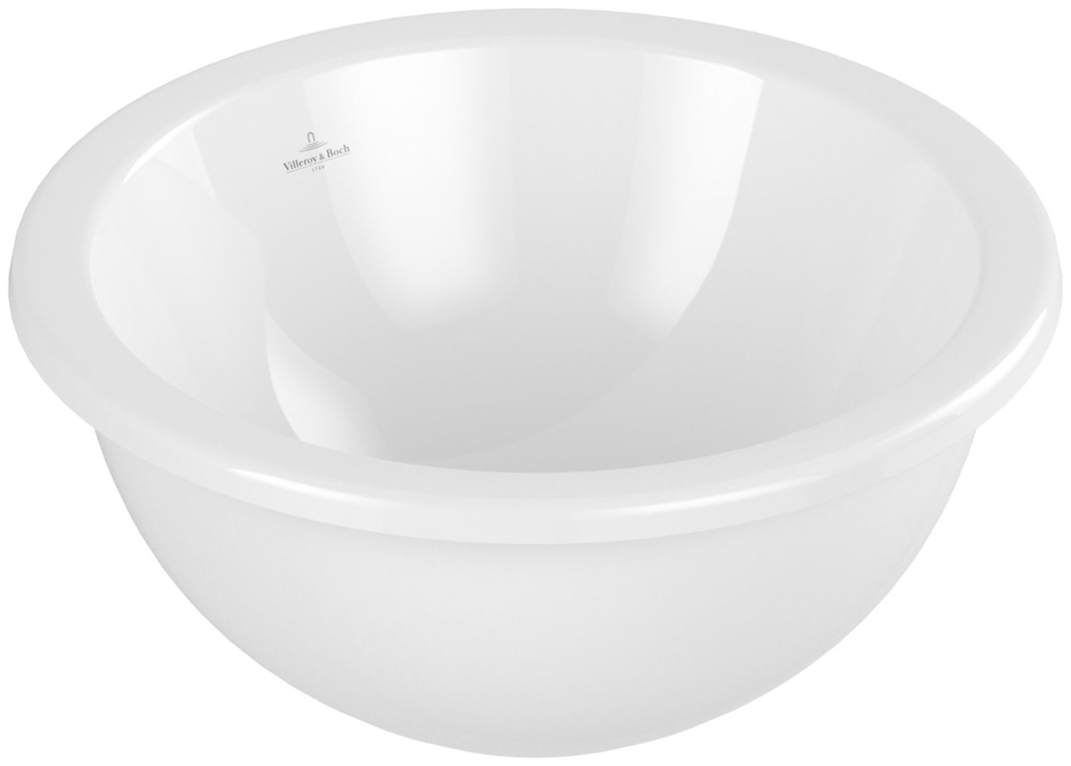 Villeroy & Boch Loop & Friends Waschbecken 45x45 cm oval Einbauwaschbecken weiß glanz 4A600101