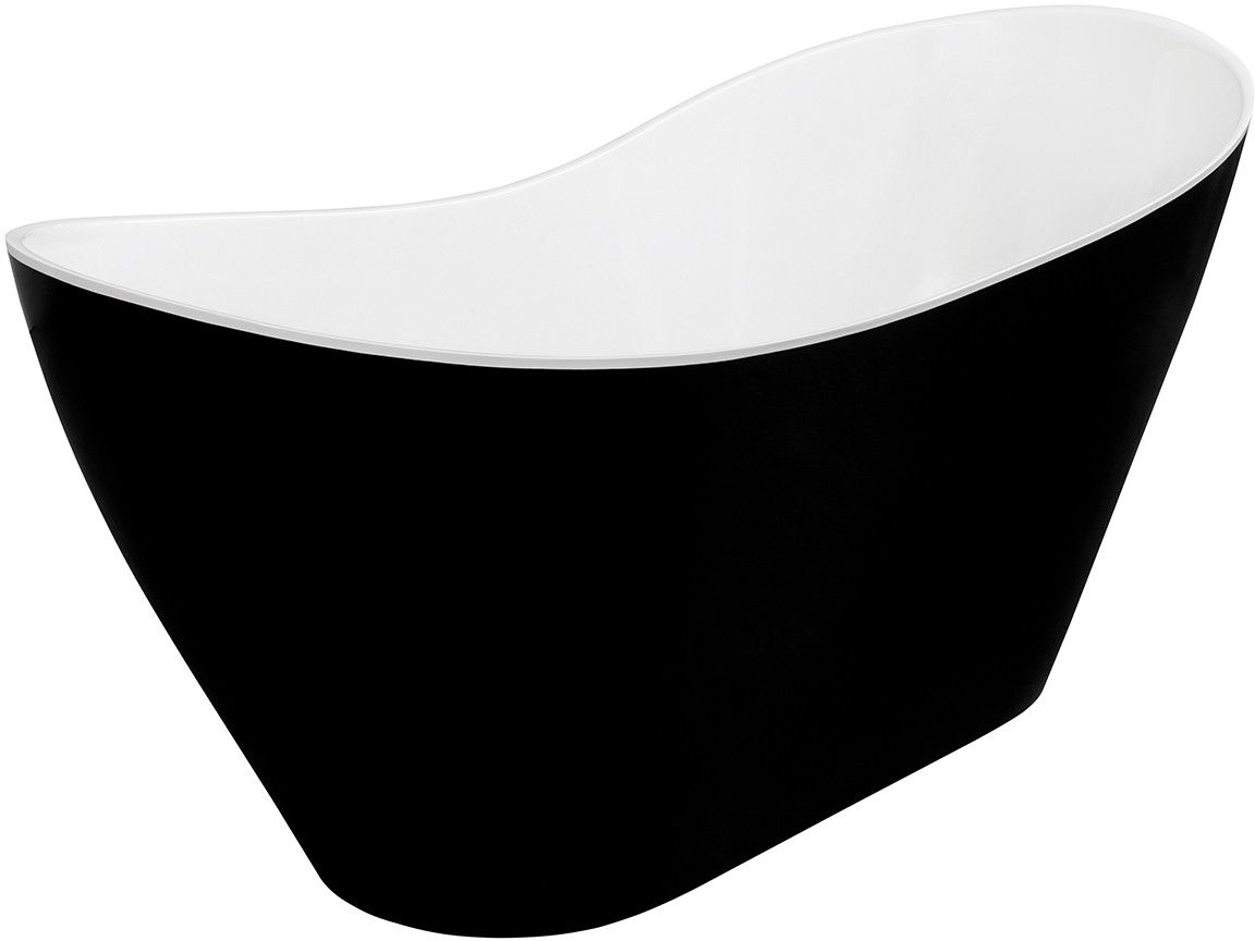 Besco Viya Freistehende Badewanne 160x70 cm oval zweifarbig #WMMC-160VKG