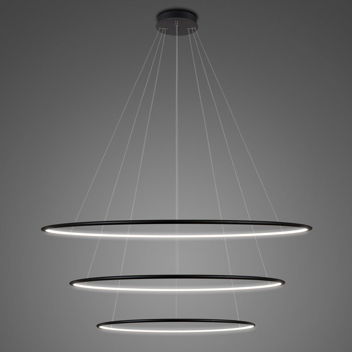 Altavola Design Ledowe Okręgi Pendelleuchte 3x130 W schwarz LA075/P_100_in_3k_black_dimm