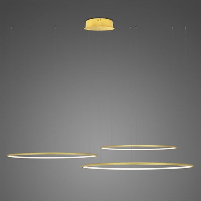 Altavola Design Ledowe Okręgi Pendelleuchte 3x68 W gold LA075/CO3_80_in_3k_gold_dimm