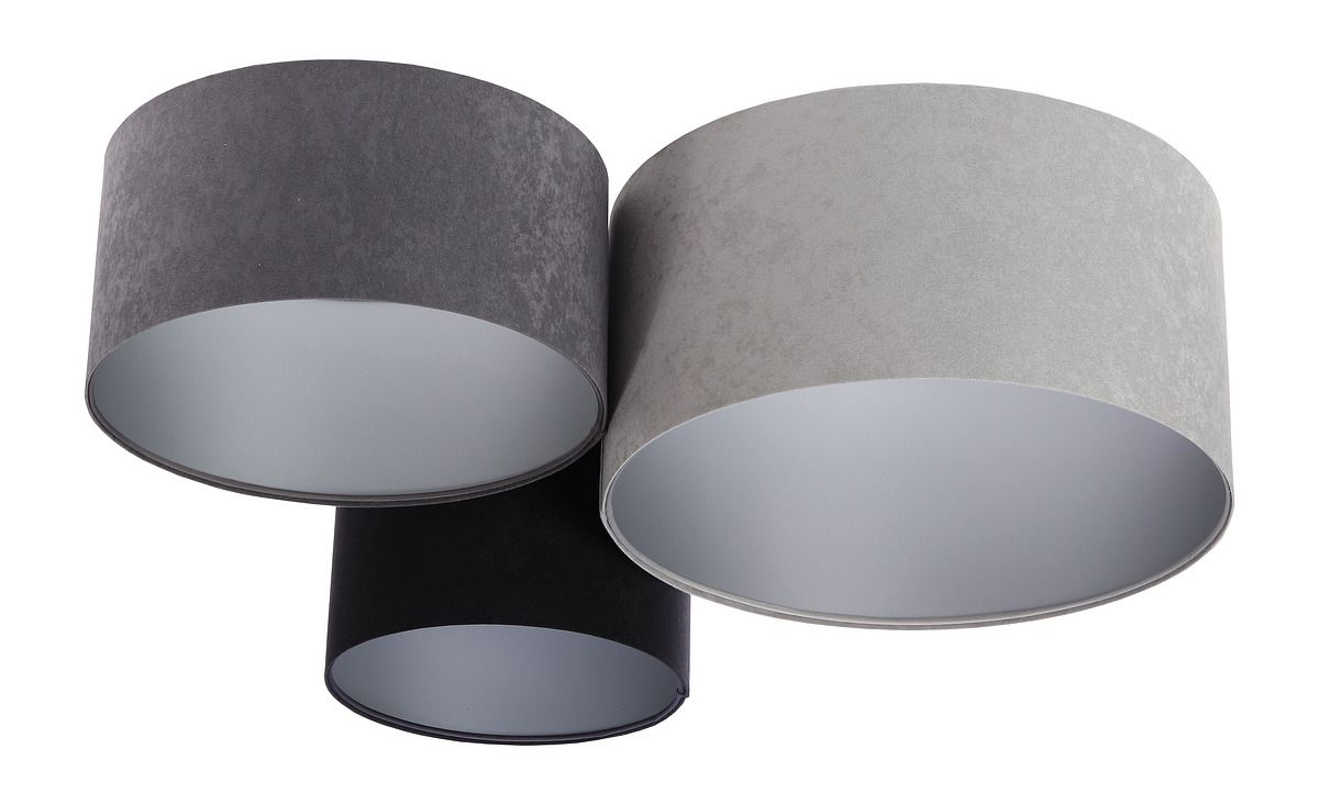 BPS Koncept Plafoniady Decke 3x60 W schwarz-grau-silber-graphit 080-01-052