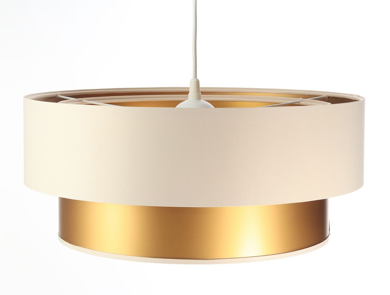 BPS Koncept Duo ellegant Pendelleuchte 1x60 W gold-cremig 061-055-60