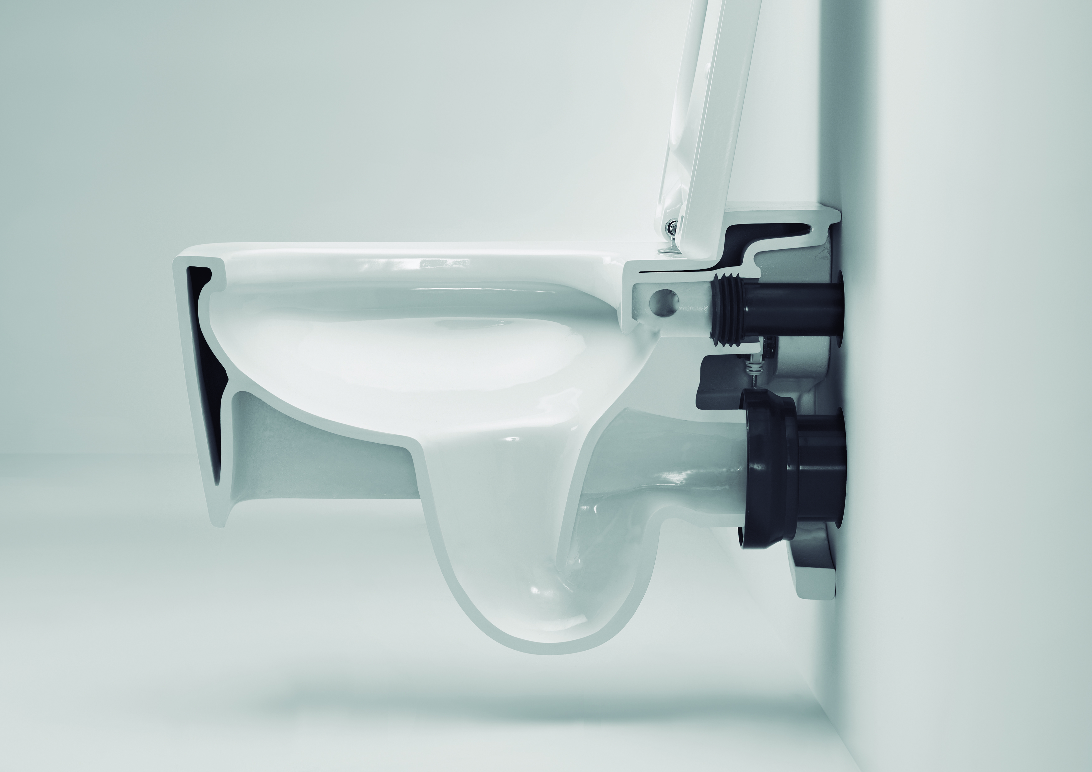 Set WC-Becken Roca Gap A34647L000, WC-Sitz Roca Gap Square A801472003