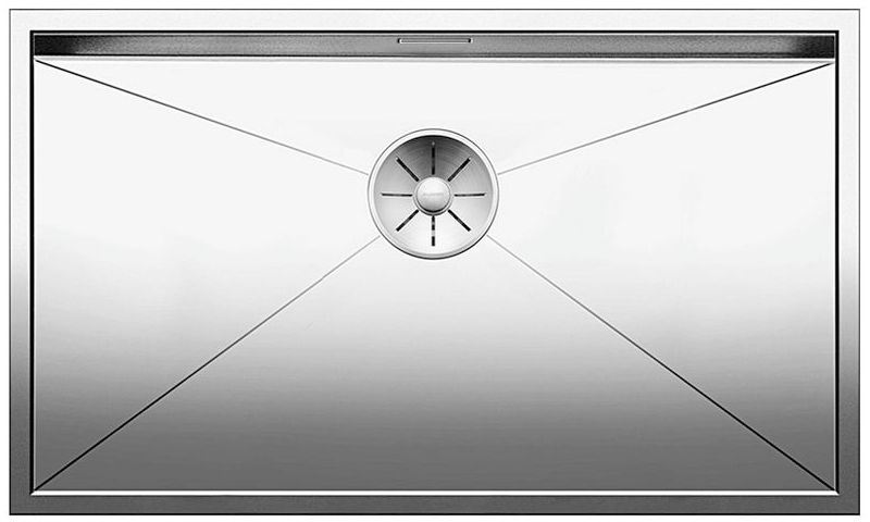Blanco Zerox 700-U Edelstahlspüle 74x44 cm stahl 521593
