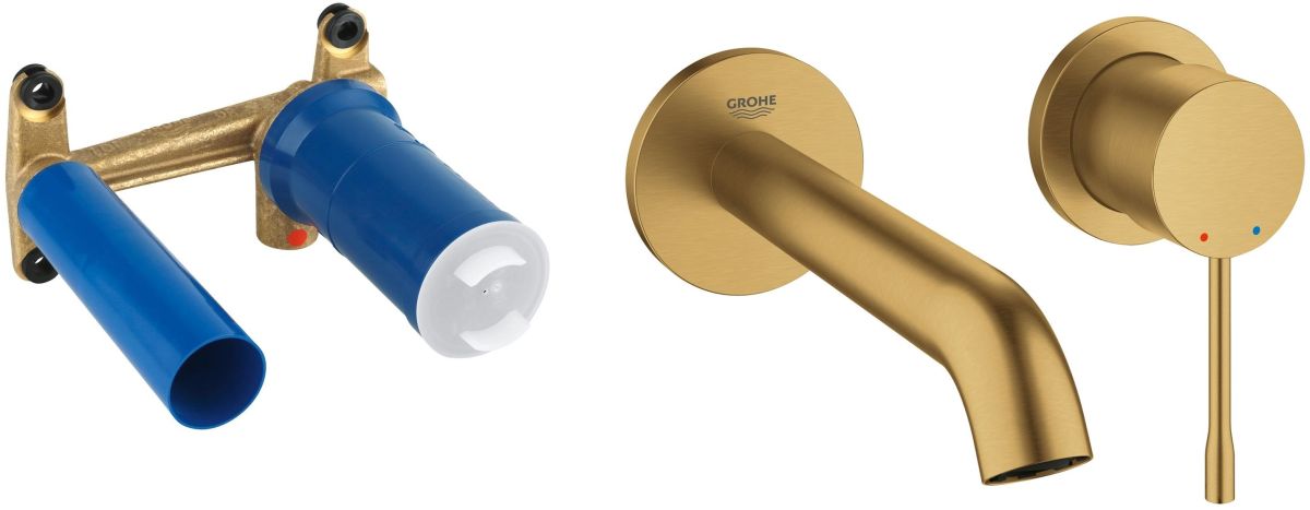 Set Waschtischarmatur Grohe Essence New 19408GN1, Unterputz-Grundkörper Grohe Eurostyle 23571000