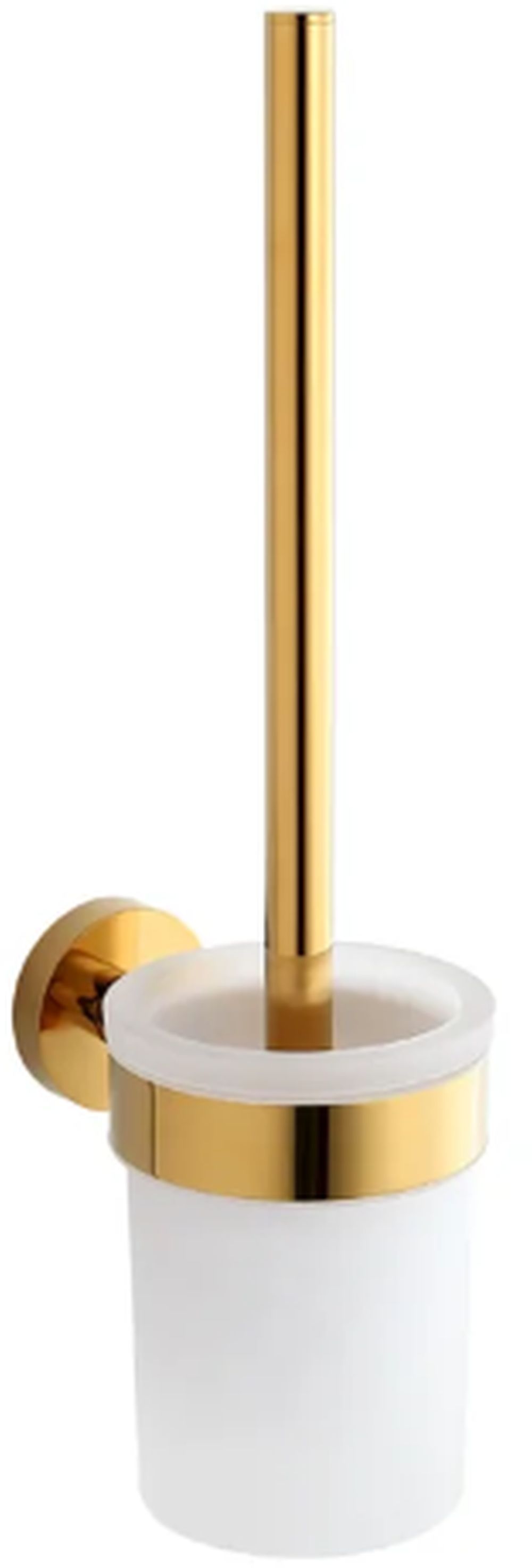Stella Classic Toilettenbürstengarnitur zum Schrauben glas-gold 07.431-G