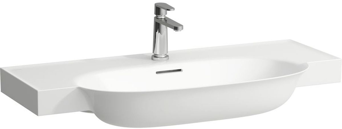Laufen The New Classic Waschbecken 100x48 cm halbrund Klassisch-Möbel weiß matte H8138577571081