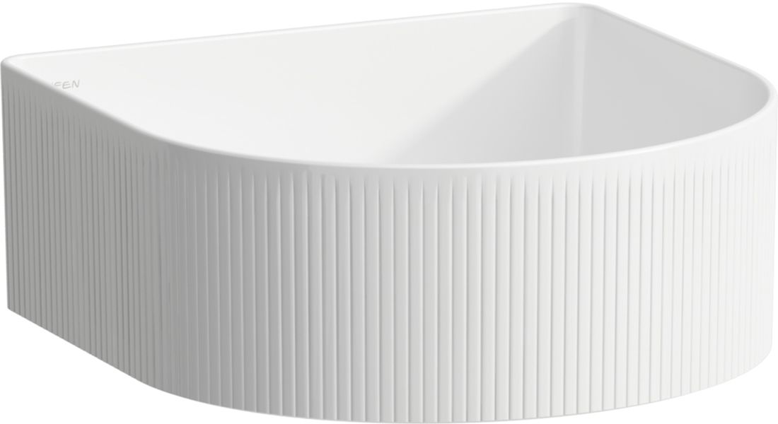 Laufen Sonar Waschbecken 34x34 cm halbrund Aufsatzwaschbecken weiß glanz H8123414001121