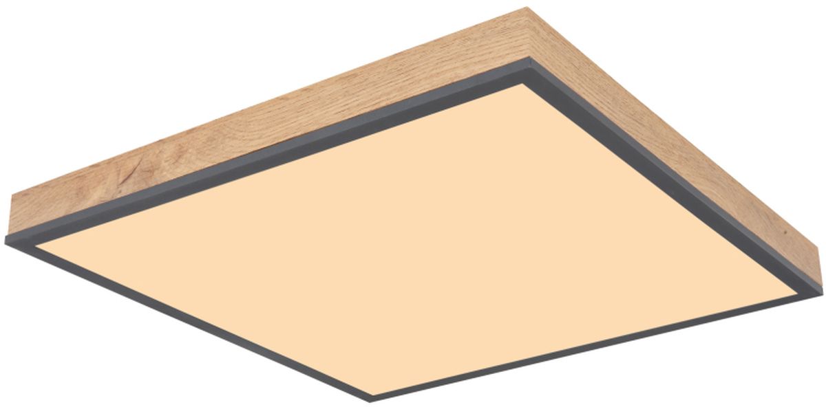 Globo Lighting Doro Decke 1x24 W weiß-holz-graphit 416080WD2