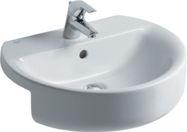Ideal Standard Connect Sphere Waschbecken 55x46 cm halbrund weiß glanz E792101