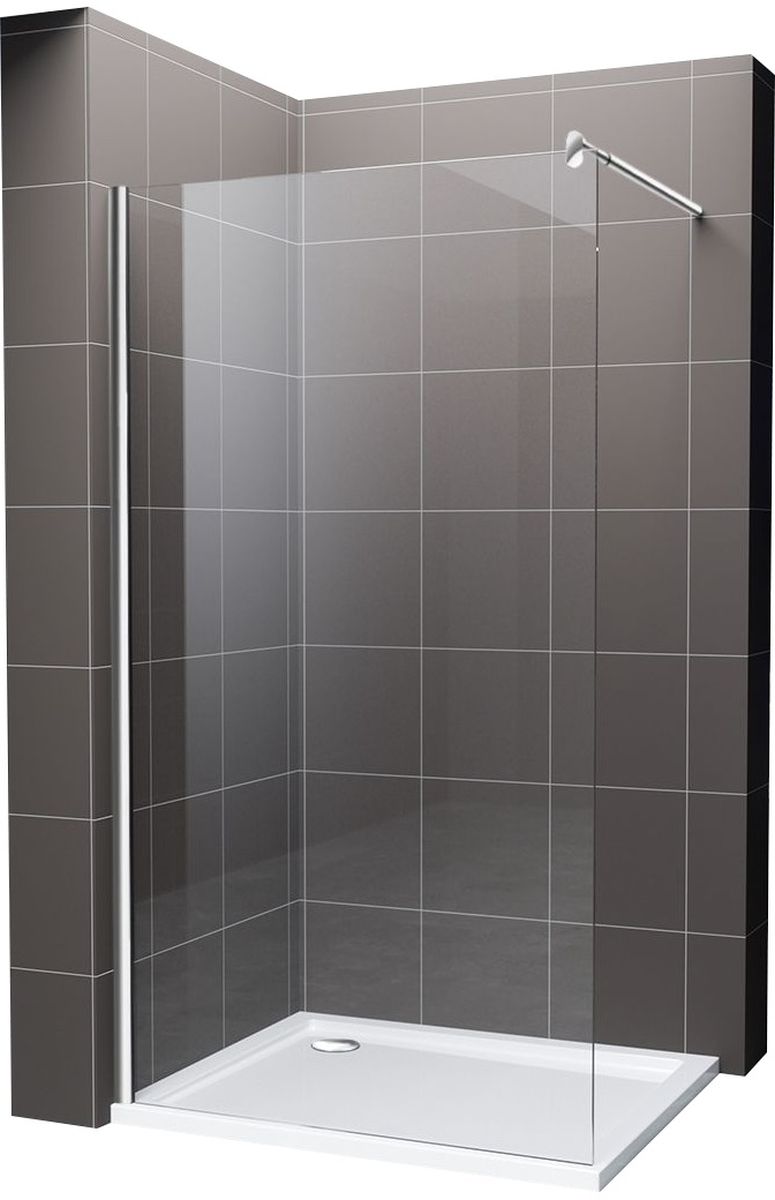 Hagser Bertina Walk-In Duschwand 100 cm chrom Glanz/durchsichtiges Glas HGR16000022
