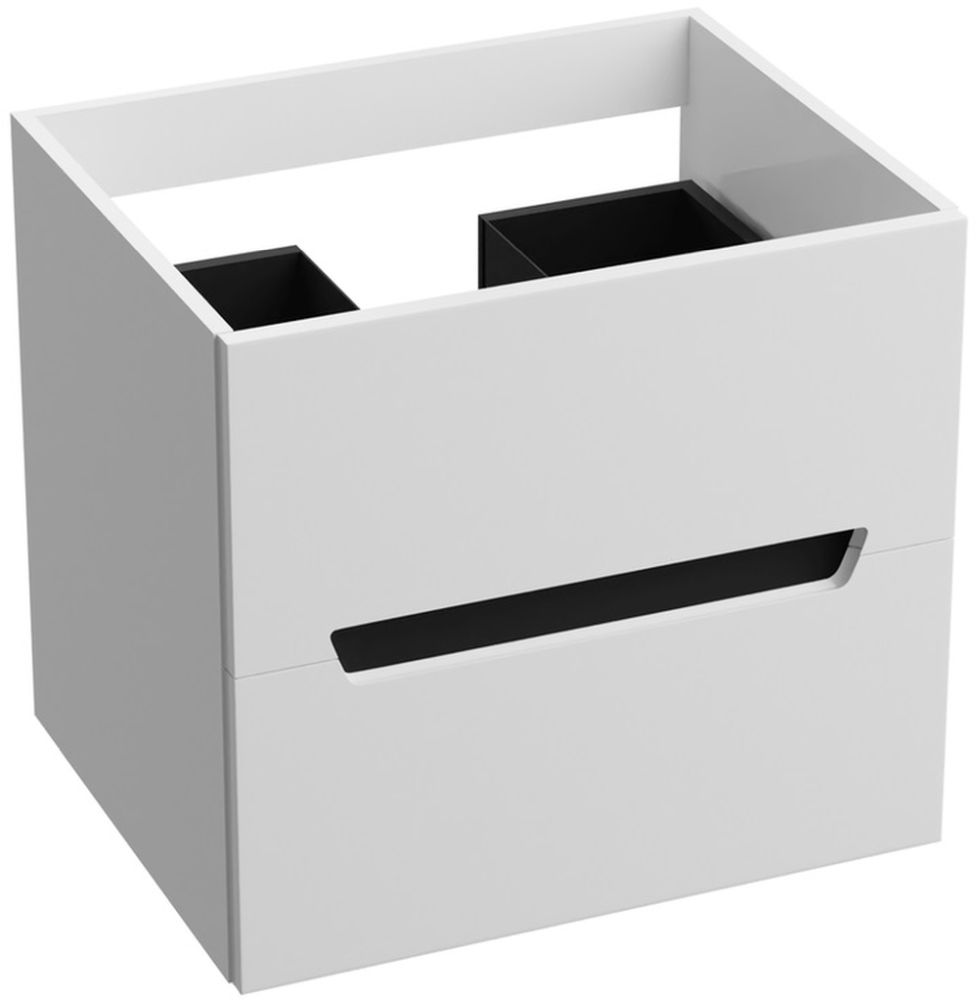 LaVita Kansas Badschrank 60.5x47x54.2 cm Unterschrank hängend weiß-schwarz 5900378314424