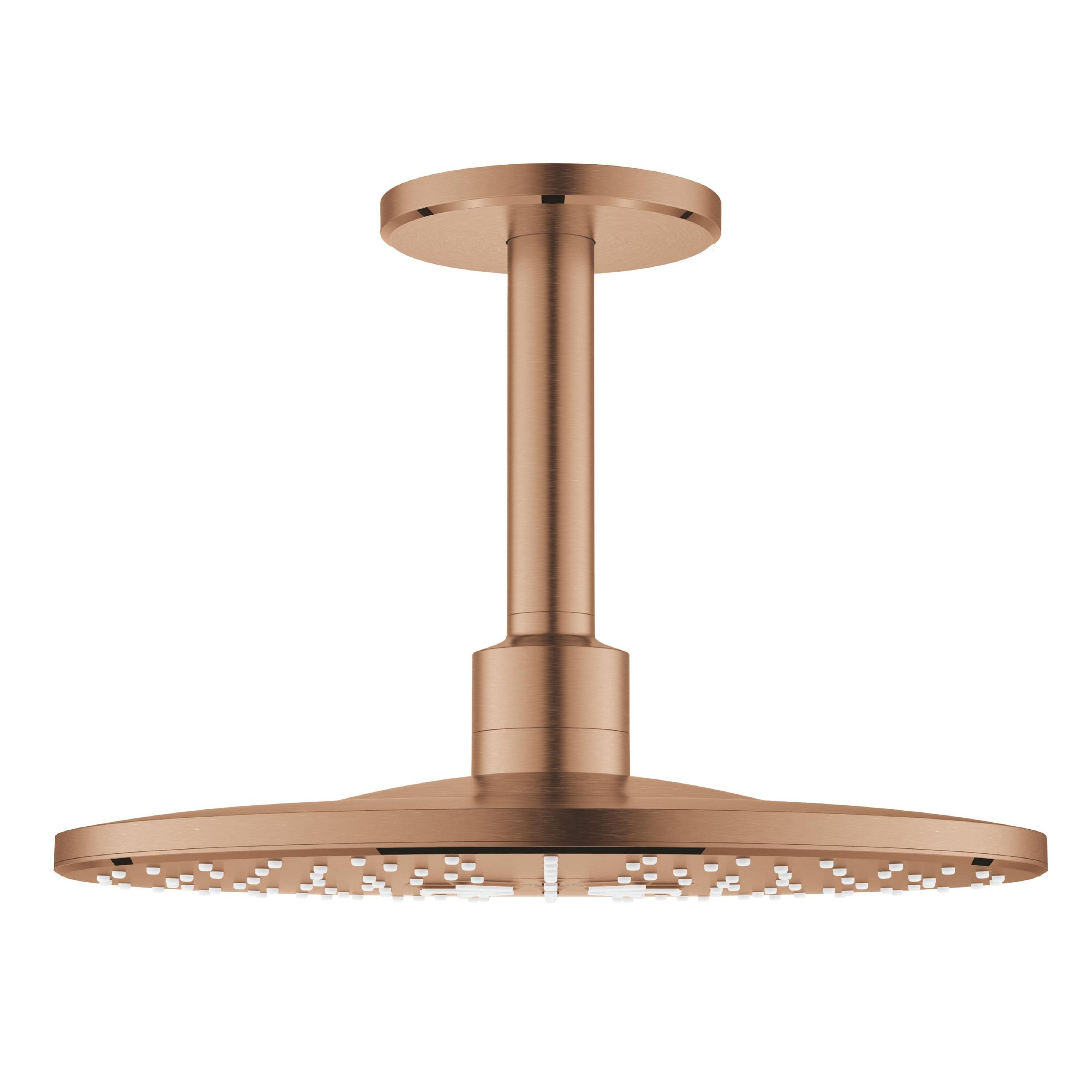 Grohe Rainshower Kopfbrause mit Brausearm 31x31 cm rund Brushed Warm Sunset 26477DL0