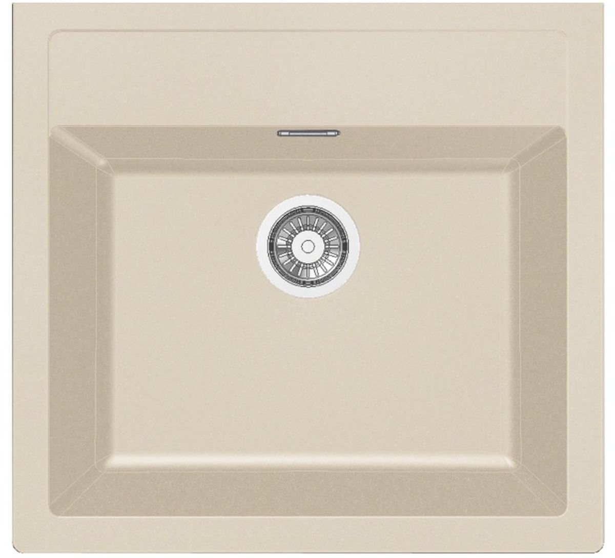 Franke Sirius Tectonit-Küchenspüle 56x53 cm beige 143.0676.461
